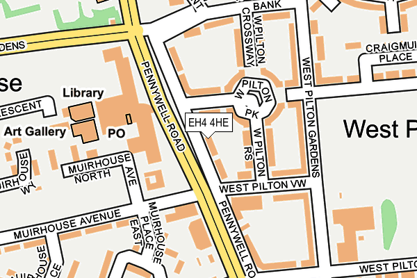 EH4 4HE map - OS OpenMap – Local (Ordnance Survey)