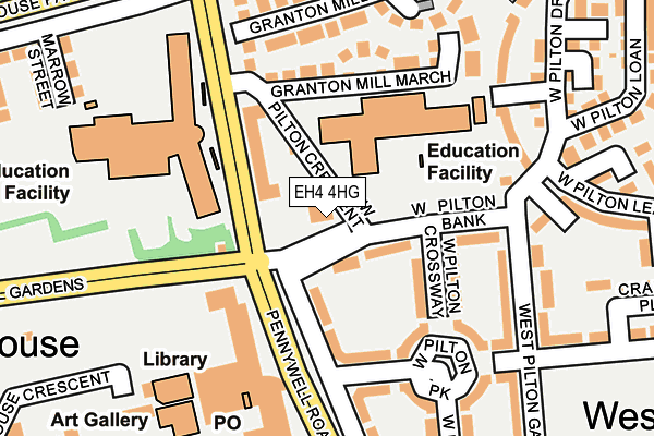 EH4 4HG map - OS OpenMap – Local (Ordnance Survey)