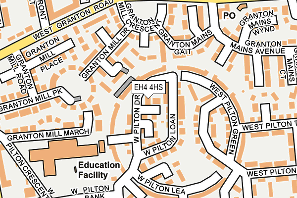 EH4 4HS map - OS OpenMap – Local (Ordnance Survey)