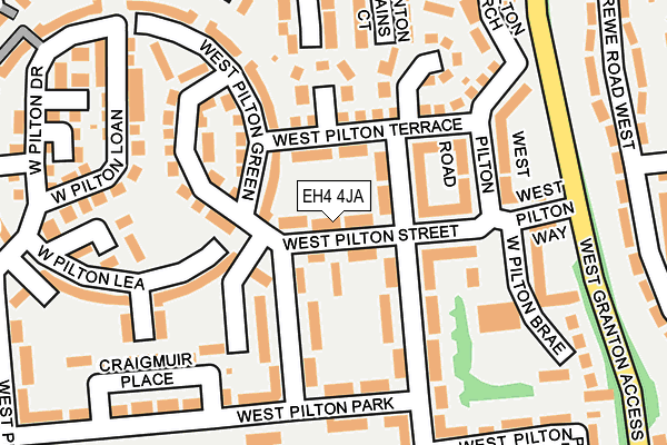 EH4 4JA map - OS OpenMap – Local (Ordnance Survey)