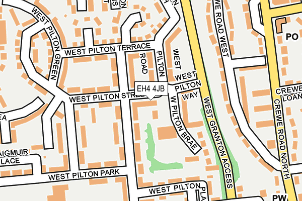 EH4 4JB map - OS OpenMap – Local (Ordnance Survey)