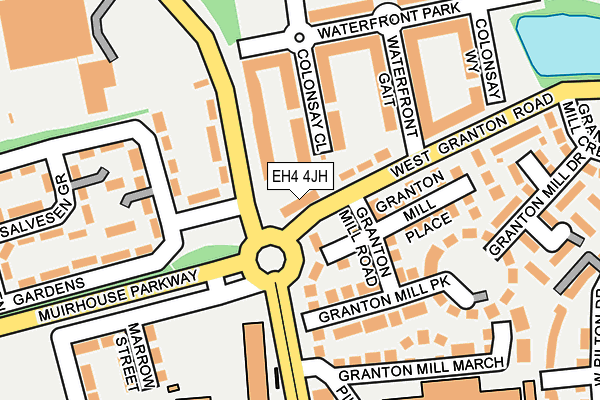 EH4 4JH map - OS OpenMap – Local (Ordnance Survey)