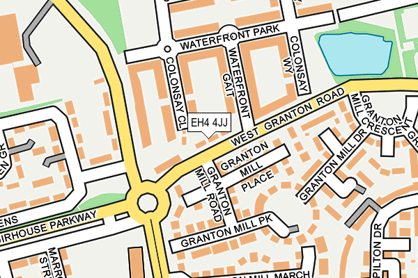 EH4 4JJ map - OS OpenMap – Local (Ordnance Survey)