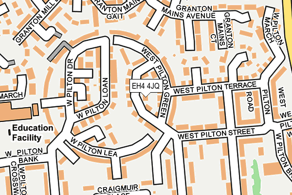 EH4 4JQ map - OS OpenMap – Local (Ordnance Survey)