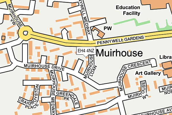 EH4 4NZ map - OS OpenMap – Local (Ordnance Survey)