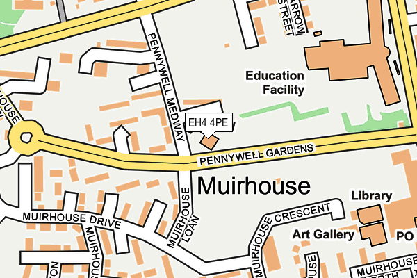 EH4 4PE map - OS OpenMap – Local (Ordnance Survey)