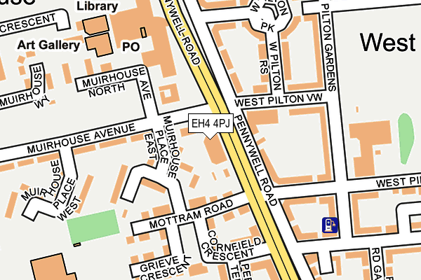 EH4 4PJ map - OS OpenMap – Local (Ordnance Survey)