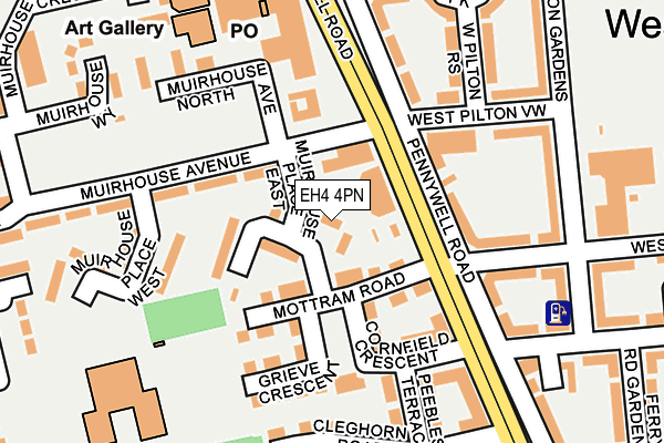 EH4 4PN map - OS OpenMap – Local (Ordnance Survey)