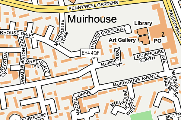 EH4 4QF map - OS OpenMap – Local (Ordnance Survey)