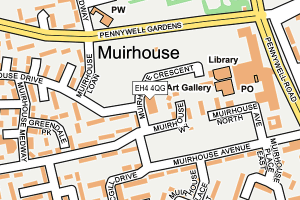 EH4 4QG map - OS OpenMap – Local (Ordnance Survey)