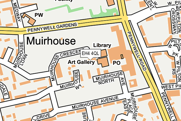 EH4 4QL map - OS OpenMap – Local (Ordnance Survey)