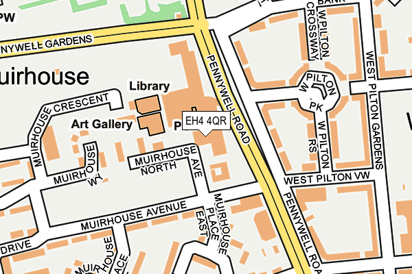 EH4 4QR map - OS OpenMap – Local (Ordnance Survey)