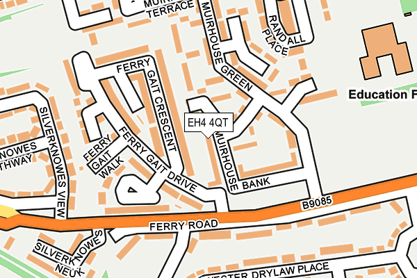 EH4 4QT map - OS OpenMap – Local (Ordnance Survey)