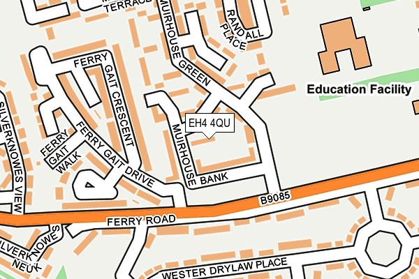 EH4 4QU map - OS OpenMap – Local (Ordnance Survey)