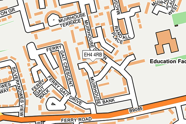 EH4 4RB map - OS OpenMap – Local (Ordnance Survey)