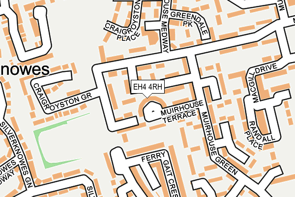 EH4 4RH map - OS OpenMap – Local (Ordnance Survey)