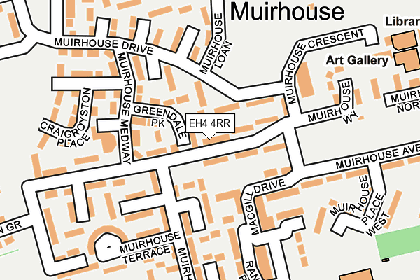 EH4 4RR map - OS OpenMap – Local (Ordnance Survey)