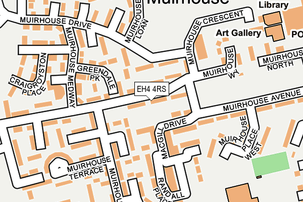 EH4 4RS map - OS OpenMap – Local (Ordnance Survey)