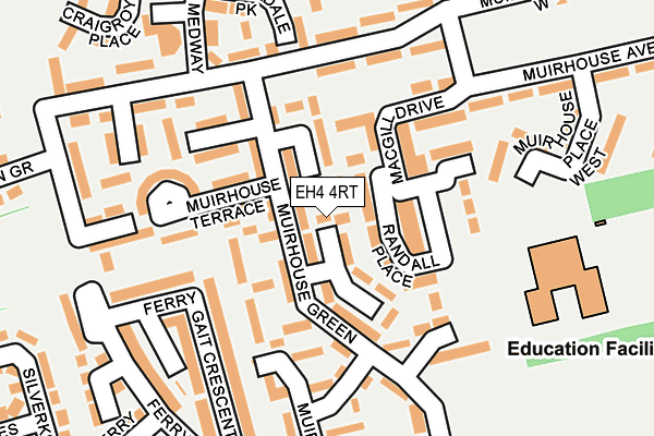 EH4 4RT map - OS OpenMap – Local (Ordnance Survey)