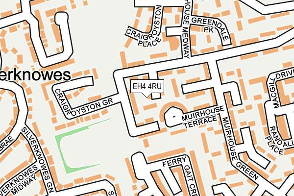 EH4 4RU map - OS OpenMap – Local (Ordnance Survey)