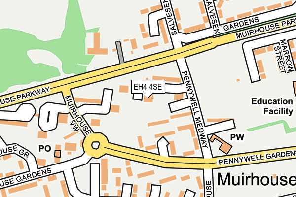 EH4 4SE map - OS OpenMap – Local (Ordnance Survey)