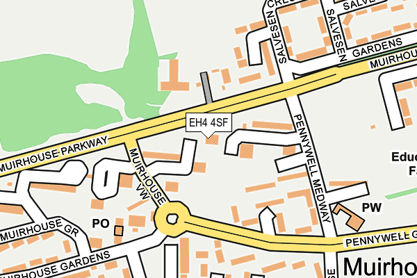 EH4 4SF map - OS OpenMap – Local (Ordnance Survey)