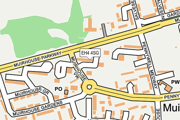 EH4 4SG map - OS OpenMap – Local (Ordnance Survey)