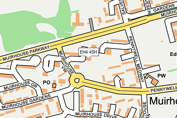 EH4 4SH map - OS OpenMap – Local (Ordnance Survey)