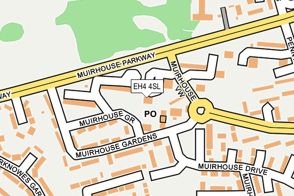 EH4 4SL map - OS OpenMap – Local (Ordnance Survey)
