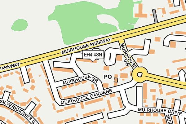 EH4 4SN map - OS OpenMap – Local (Ordnance Survey)