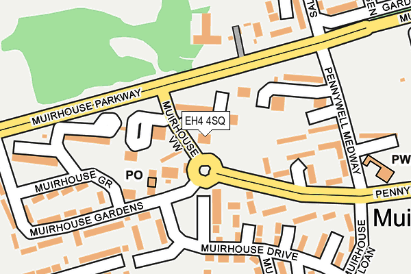 EH4 4SQ map - OS OpenMap – Local (Ordnance Survey)