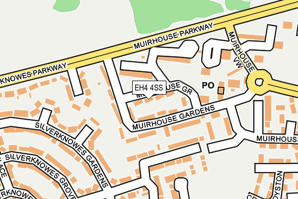 EH4 4SS map - OS OpenMap – Local (Ordnance Survey)