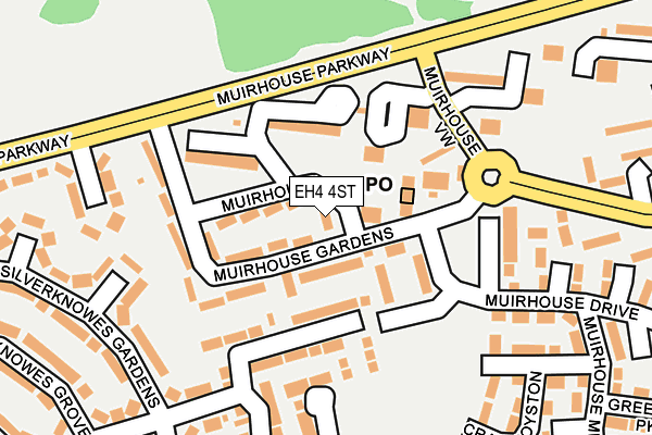 EH4 4ST map - OS OpenMap – Local (Ordnance Survey)