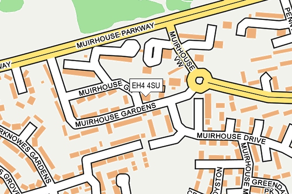 EH4 4SU map - OS OpenMap – Local (Ordnance Survey)