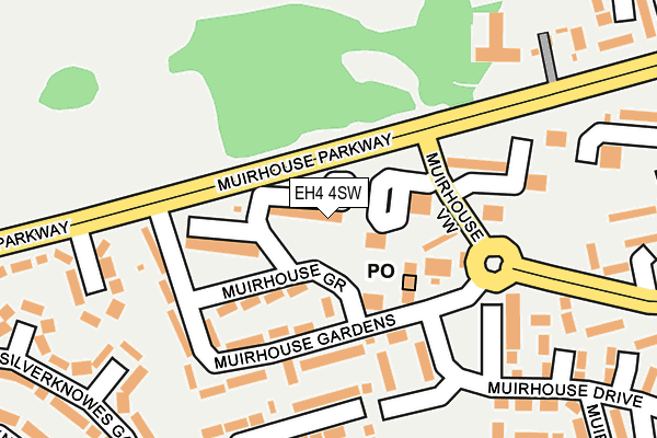 EH4 4SW map - OS OpenMap – Local (Ordnance Survey)