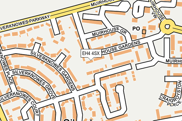 EH4 4SX map - OS OpenMap – Local (Ordnance Survey)