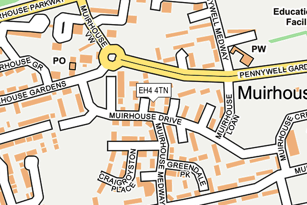 EH4 4TN map - OS OpenMap – Local (Ordnance Survey)