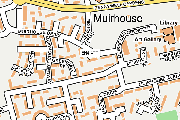 EH4 4TT map - OS OpenMap – Local (Ordnance Survey)