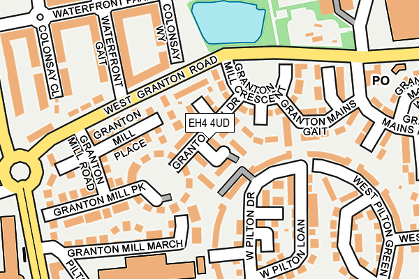 EH4 4UD map - OS OpenMap – Local (Ordnance Survey)