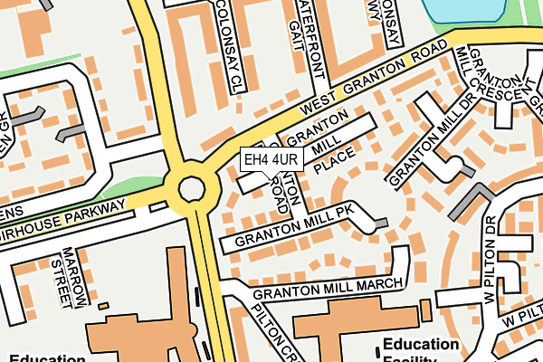 EH4 4UR map - OS OpenMap – Local (Ordnance Survey)