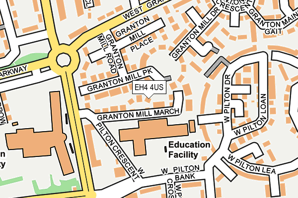 EH4 4US map - OS OpenMap – Local (Ordnance Survey)