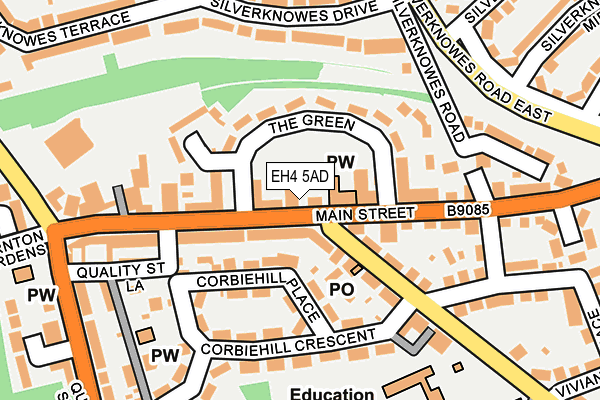 EH4 5AD map - OS OpenMap – Local (Ordnance Survey)
