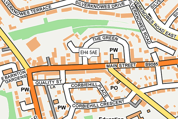 EH4 5AE map - OS OpenMap – Local (Ordnance Survey)