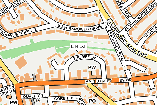 EH4 5AF map - OS OpenMap – Local (Ordnance Survey)