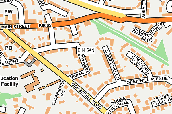 EH4 5AN map - OS OpenMap – Local (Ordnance Survey)