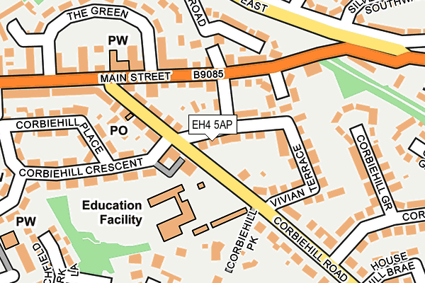 EH4 5AP map - OS OpenMap – Local (Ordnance Survey)