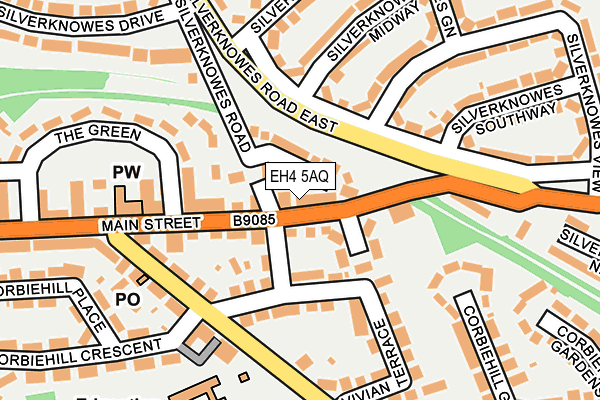 EH4 5AQ map - OS OpenMap – Local (Ordnance Survey)