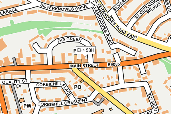 EH4 5BH map - OS OpenMap – Local (Ordnance Survey)