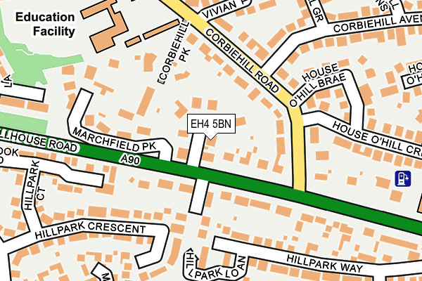 EH4 5BN map - OS OpenMap – Local (Ordnance Survey)