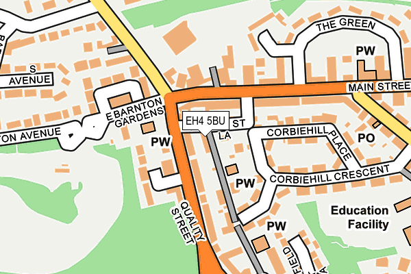EH4 5BU map - OS OpenMap – Local (Ordnance Survey)